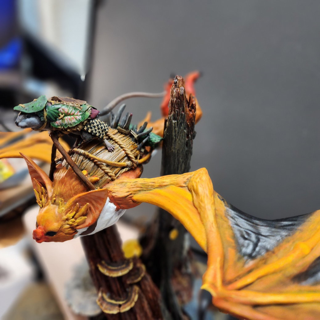 Bat Rider, Archduke mousin series, 54mm, Rescale Miniatures.