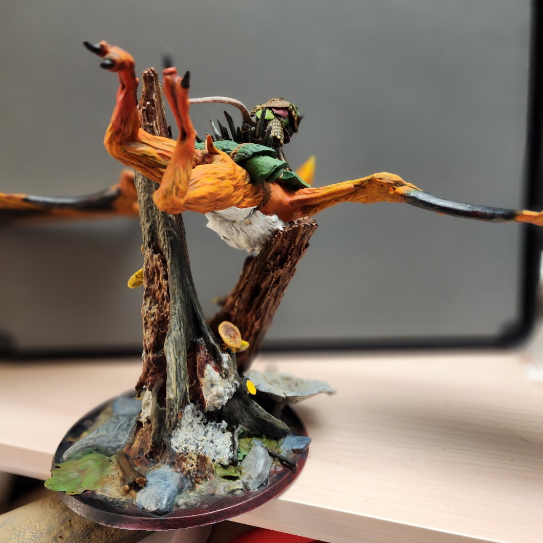 Bat Rider, Archduke mousin series, 54mm, Rescale Miniatures.