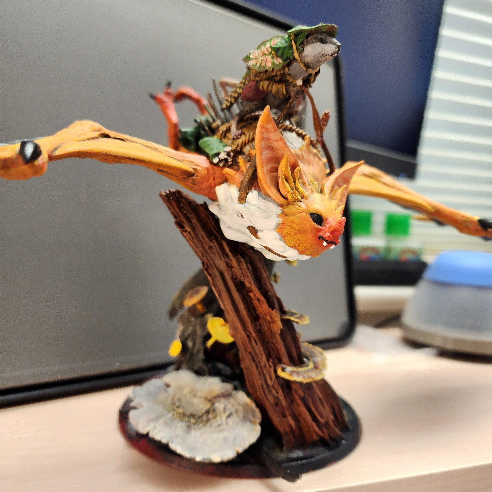Bat Rider, Archduke mousin series, 54mm, Rescale Miniatures.