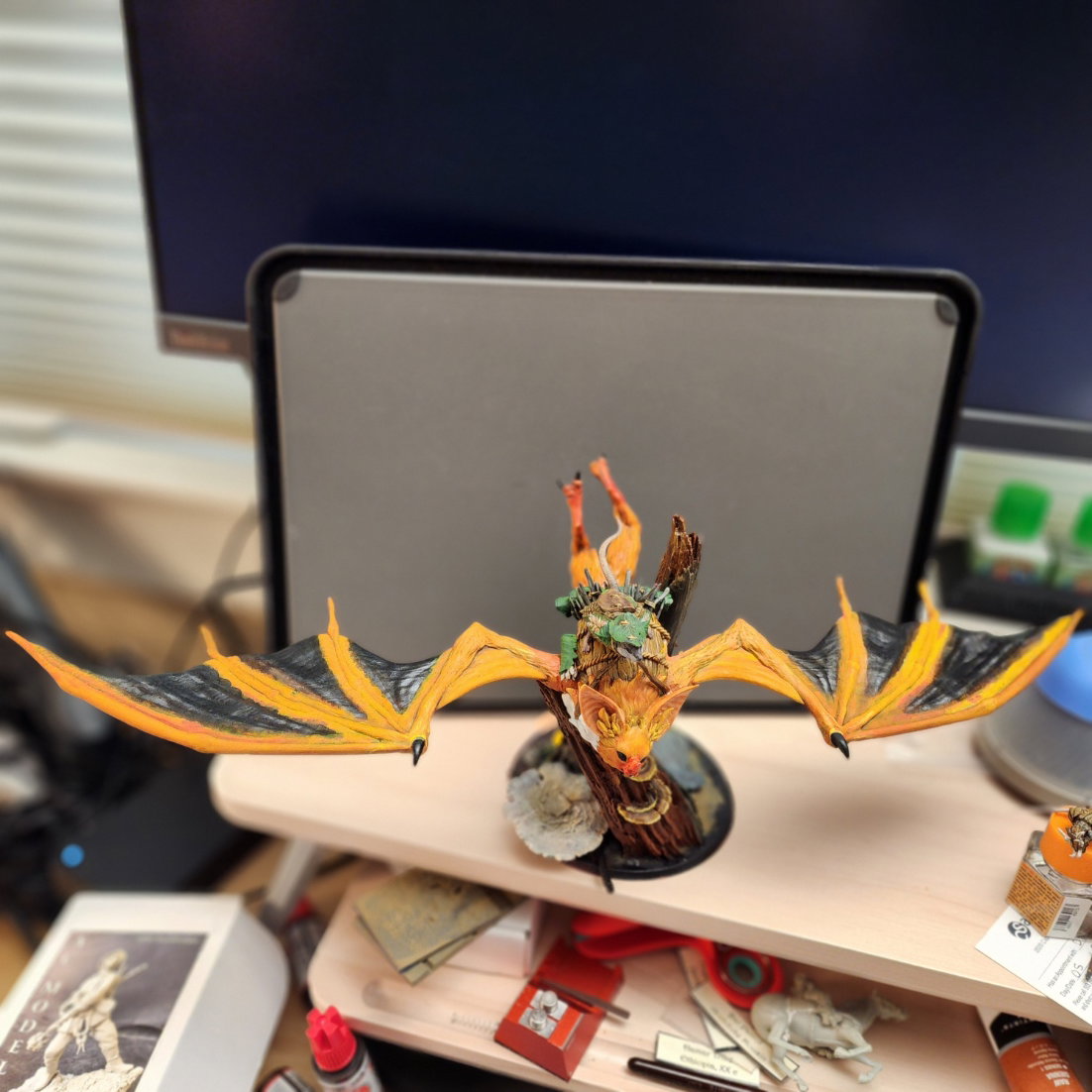 Bat Rider, Archduke mousin series, 54mm, Rescale Miniatures.