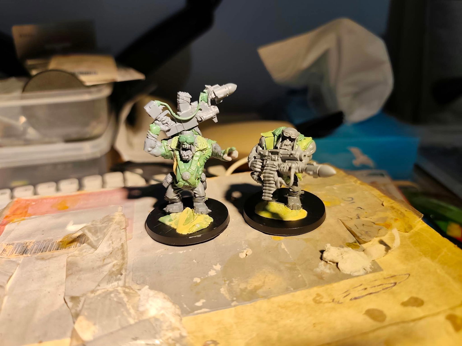 The boyz are rilling up and are ready for an undercoat.