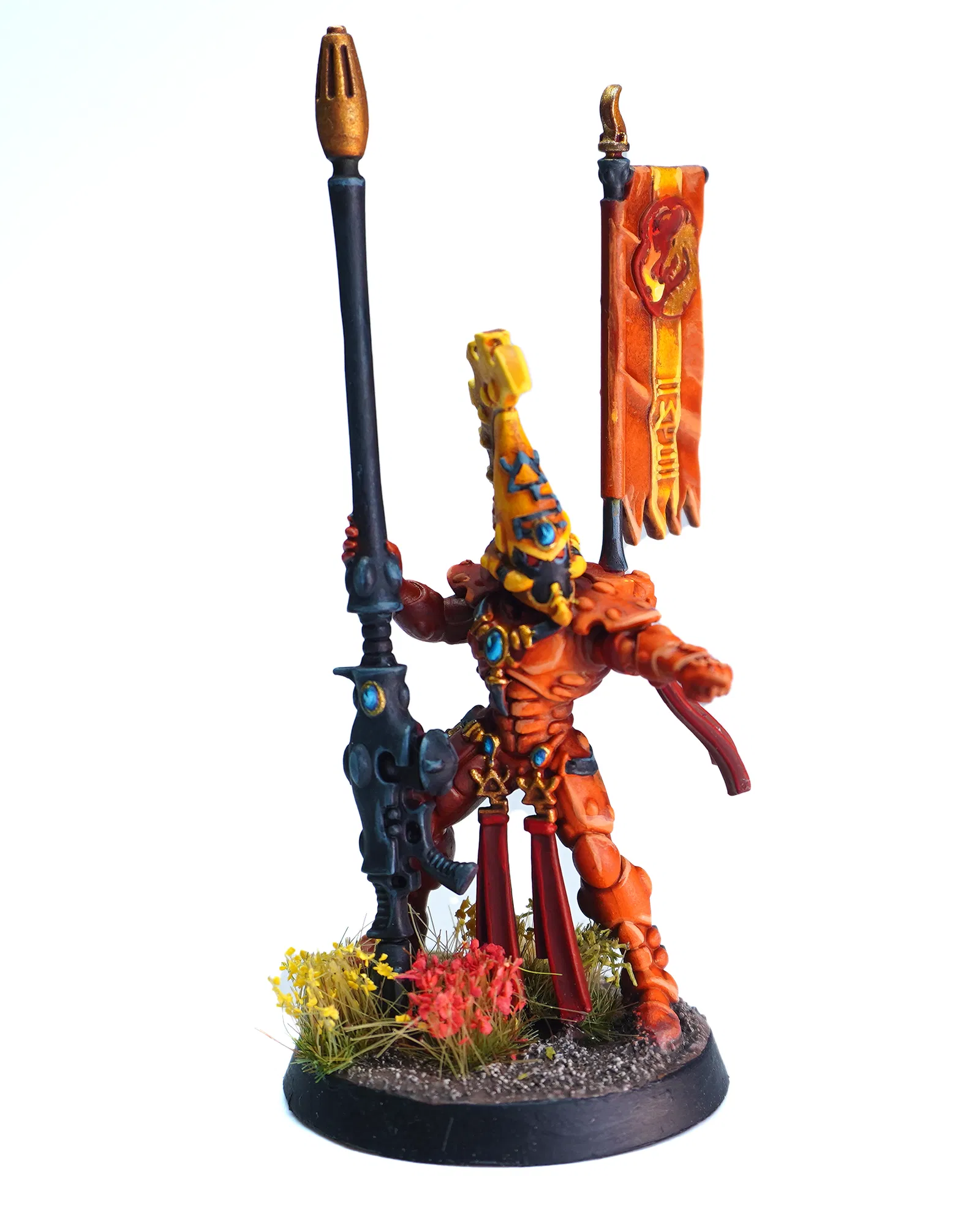 Aeldari Fire Dragon Exarch - painting every Aspect with a sponge image 1