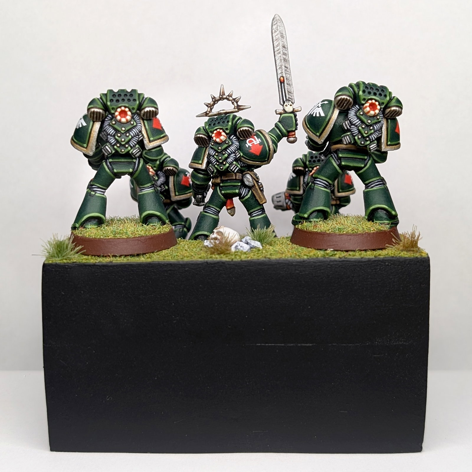 2nd Edition Grim Bright Dark Angels Squad on Temp Base image 4