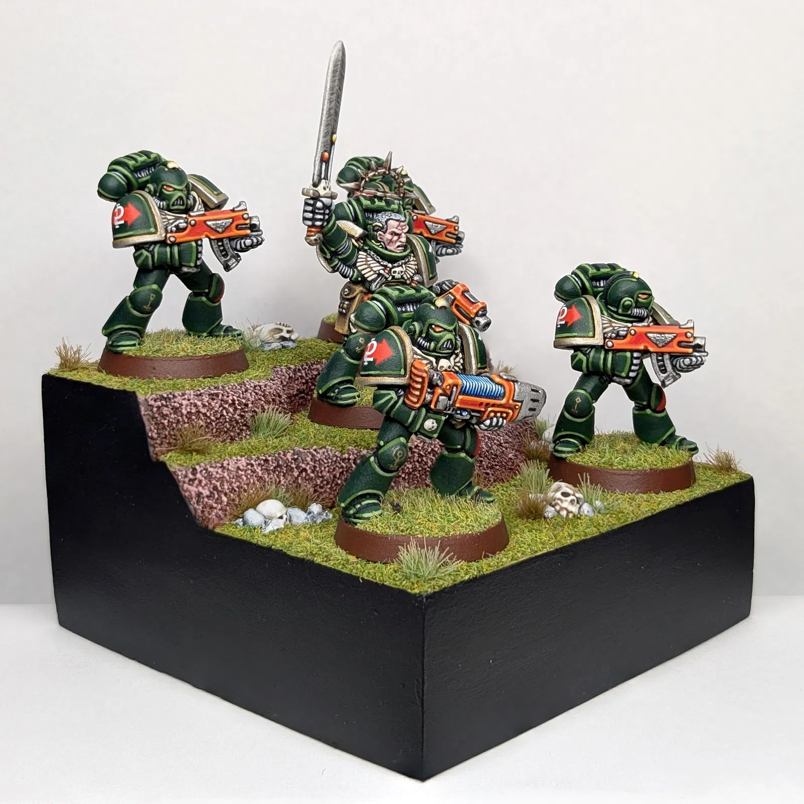 2nd Edition Grim Bright Dark Angels Squad on Temp Base image 6