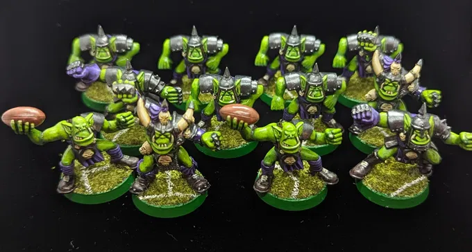 Classic Orc Blood Bowl Team